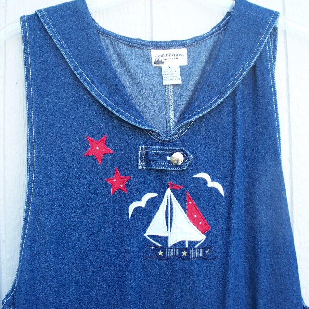 Vintage Sailor Dress XL